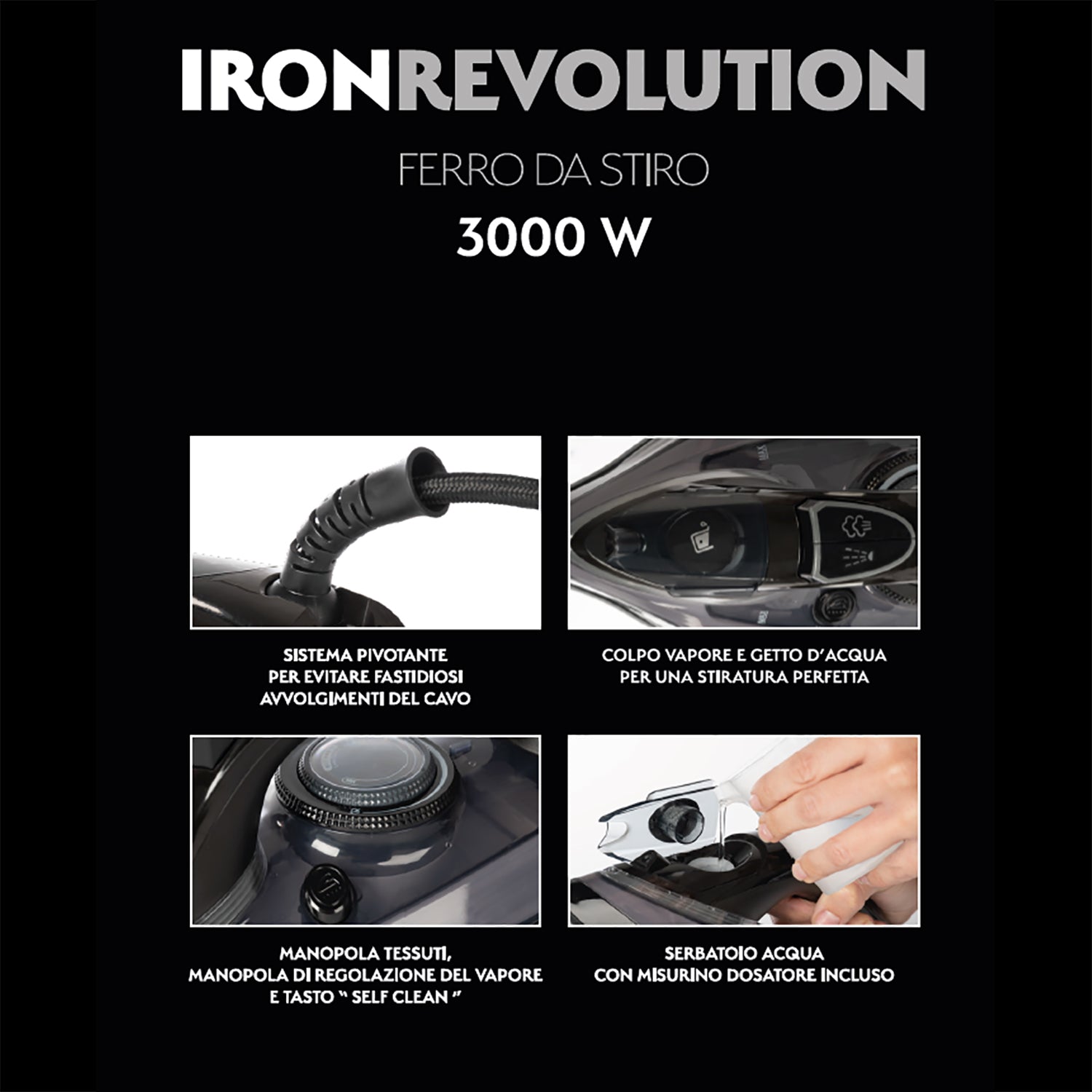 DICTROLUX - Ferro da stiro IronRevolution 3000 Watt